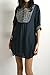 Women's Top,Embroidered Tunic Peasant Tops Tees Loose Linen Blouse Casual T-Shirt