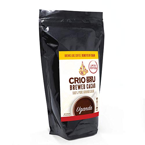 Crio Bru Limited Edition Uganda French Roast 24oz (1.5 lb) Bag | Natural Healthy Brewed Cacao Drink | Great Substitute to Herbal Tea and Coffee | Keto, Whole-30, Paleo, Low Calorie Honest Energy