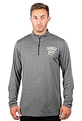 Ultra Game NBA Men's Quarter Zip Long Sleeve