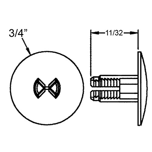 Plastic Rivets For Cardboard, Coroplast, And Corrugated Plastic