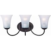 Maxim Logan-3 Light Modern Bath Vanity in Modern style-19 Inches Wide by 8.5 inches high-Oil Rubbed Bronze Finish