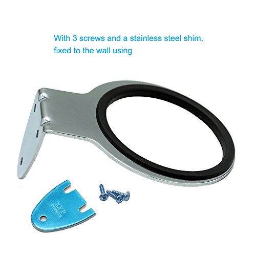 BeGrit Stainless Steel Wall Mount Hair Dryer Holder Rack Hair Drier Storage Organizer