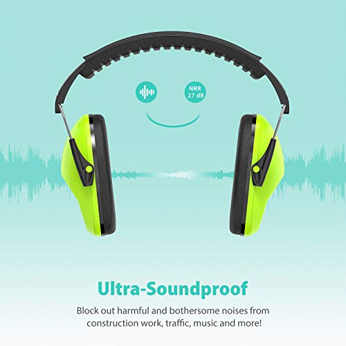 Dr.meter EM100 Kids Protective Earmuffs with Noise Blocking Children