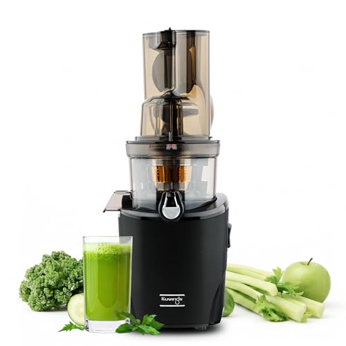 Kuvings - Juice extractor REVO830 - Double mouthpiece, automatic cutting system - Black