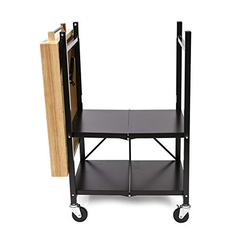 Origami Folding Rolling Cart For Chefs Outdoor Coffee Wine And Food