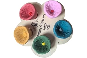 TSREDHERO Bee Insect Drinking Cup,Bee Cups for Garden,Mini Drinking Cups Used by Bees in gardens. (5Colors)