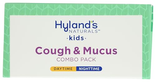 HYLAND’S KIDS COUGH SYRUP AND MUCUS RELIEF DAYTIME AND NIGHTTIME COMBO PACK, KIDS MEDICINE FOR AGES 2-12, GRAPE FLAVOR, PROMOTES SLEEP, COUGH, RUNNY NOSE, MUCUS AND CONGESTION, 8 OUNCES
