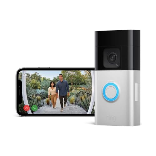 Videocitofono Plus a batteria (Ultimo modello) | Battery Video Doorbell Plus | Videocitofono wireless, videocamera con video in HD a 1536p, batteria ricaricabile | Facile da installare (5 min)