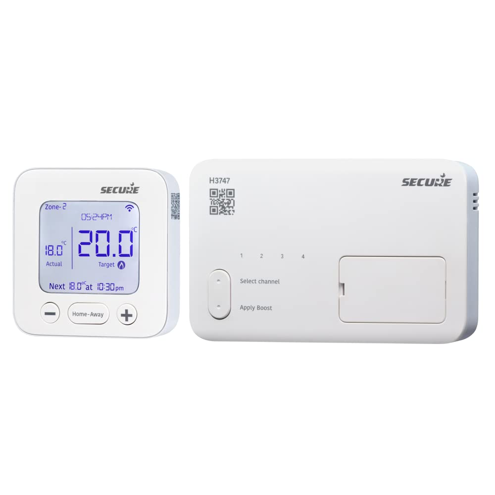 Secure Meters Horstmann H3747 4 Channel Programmable Room Thermostat Direct Replacement for H37XL and H47XL Bluetooth Programming with Smart WIFI Add-On Option App Controlled