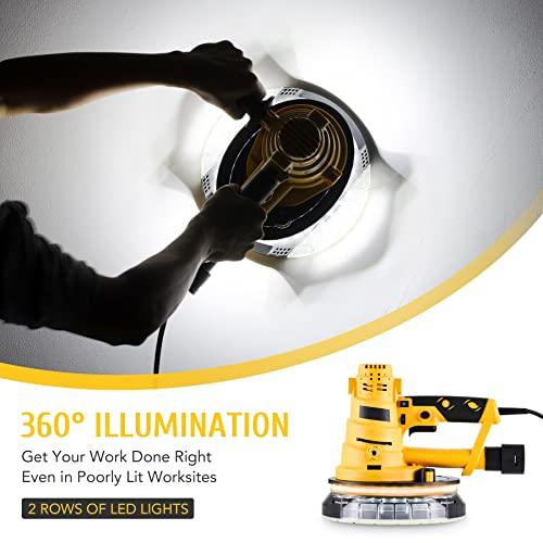 COZ Drywall Sander with Vacuum Attachment 6 Speed Electric Hand