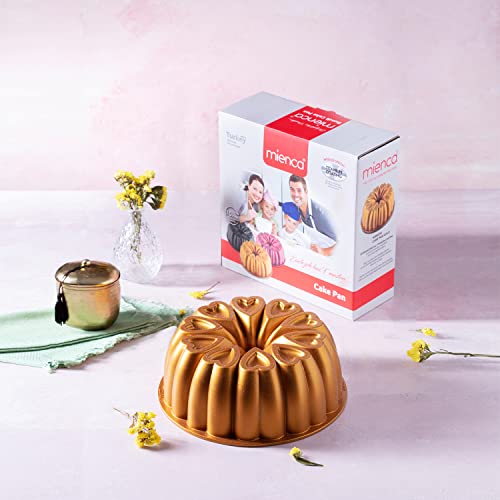 MIENCA Heart Shape Aluminum Cake Pan, NonStick, Valentine's Day Gift