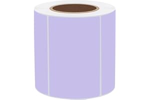 STARLIBOO 3x2 inch Direct Thermal Label Stickers for Barcode, Address, Compatible with Rollo Label Printer & Zebra Desktop Printers (Purple)
