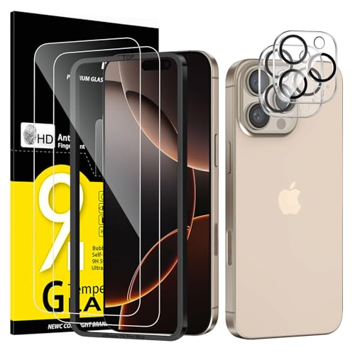 NEW'C 2 x Pellicola Vetro Temperato per iPhone 16 Pro Max... en promo sur Amazon