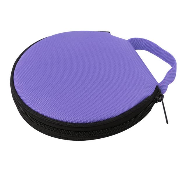 Losuya Portable 20 Capacity CD DVD Disc Storage Case Bag Wallet for Car Home Office Use (Purple)