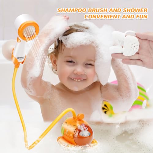 Bath Toys Electric Radish Submarine Baby Bath Shower Head Sprayer