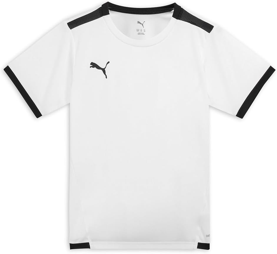 PUMA Unisex Kids TeamLIGA Jersey Jr Shirt White-Black 7-8 Years UK