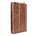 iPad Mini Case, iPad Mini 4 Case, GMYLE Tablet [Book Case] for iPad mini Retina / iPad mini / iPad mini 3- Vintage Brown [Crazy Horse Pattern] [PU Leather] Book Wallet Flip Folio Stand Case Cover