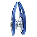 GM CLIMBING Swing Cheek Micro Pulley 30kN Ball Bearing CE UIAA Certified Blue One Unit