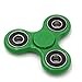 Mizzuco Tri-Spinner Fidget  Stress Reducer  Ultra Fast Bearings Finger Toy,Green/Black