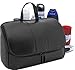 VILLATONE Leather Toiletry Bag for Men - Black Large Hanging Travel Organizer, Shave Dopp Kit & Portable Bathroom Cosmetic Case for Man (with Premium Gift Box)