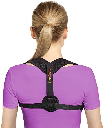 Back Posture Corrector for Women and Men, Adjustable Posture Brace, Effective Upper Back Support and Straightener for Back Pain Relief with 2 Detachable Pads for Extra Comfort