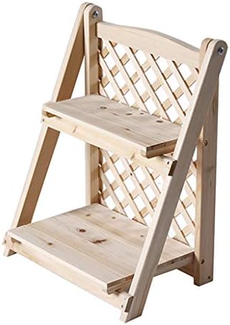 Flower stand Mini flower stand,Wooden Plant Display Ladder Storage Rack for Home decor, desktop (color : B4)