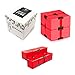 Ganowo Infinity Cube Fidget Toy for Kids and Adults, Fidget Cube Cool Mini Magic Cube Gadget Spinner for Stress and Anxiety Relief and Kill Time (Red)