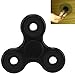 UNI-Novelty Tri-Spinner Fidget Toy Hybrid Ceramic Bearing Stress Reducer for ADD, ADHD, Anxiety, and Autism Adult Children with EVA Bag and Cleaning Cloth (Black)
