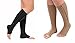 Lemon Hero Zipper Compression Socks for Women and Men, Open Toe 15-20 mmHg Compression Stockings with Zip Guard, Supports Circulation and Leg Comfort, Designed for Swelling Relief - XX-Large, Black