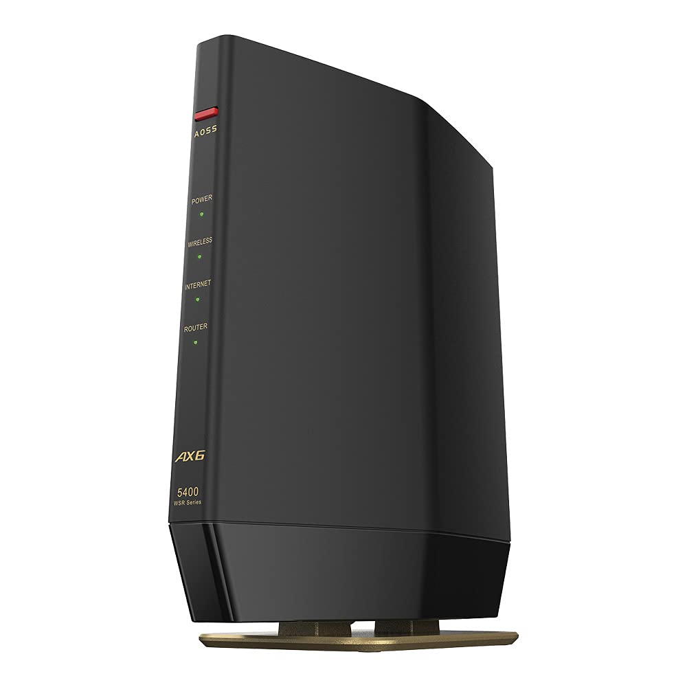 Buffalo WiFi Router Wireless LAN Wi-Fi 6 11ax / 11ac AX5400 4803+574 Mbps Japanese Manufacturer [iPhone 14/13/12/iPhone SE (2nd Generation)/Nintendo Switch PS5 Manufacturer Verified Work] Eco Package