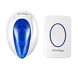 SmartDude Wireless Doorbell SD003 Waterdrop Wireless Plug in System with Light Long Range, 36 Chimes, Loud Ring Doorbell Kit