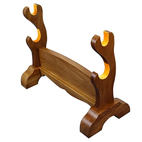 Two Tier Beech Wood Sword Stand