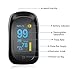 Pulse Oximeter Fingertip Blood Oxygen Saturation Monitor SpO2 Sensor Meter with Alarm Beep Rotating OLED Display