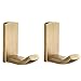 BigBig Home Brass Towel Hook, Antique Brass Bathroom Wall Robe Hooks Vintage Mounted, Antique Coat Clothes Hooks 2 Pack