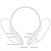 Wireless Bluetooth Headphone Sweat proof Sports Running In-ear Music Stereo Neckband Headset for iPhone iPad/iPod/Smartphones/Tablets/Android (white)