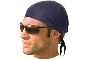 DS DANIEL SMART Daniel Smart Motorcycle Headwraps Cotton Doo Rag Skull Caps Sweat Wicking Cooling Helmet Liner for Men & Women