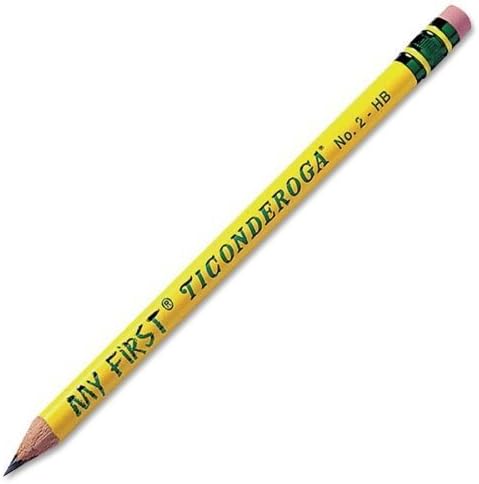 Wholesale CASE of 25 - Dixon Beginner No. 2 Pencils-Ticonderoga No. 2 Pencil, HB Lead, Pre-Sharpened, 2/CD, YW