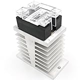 Baomain SSR-100DD 100A Signal Phase DC Solid State Relay 3-32VDC/24-220VDC + Heat Sink