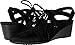 Vionic with Orthaheel Technology Women's Kalie Wedge Sandal,Black,US 8 M
