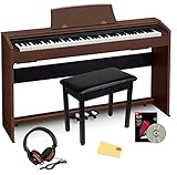 Casio Privia PX-770 Digital Piano - Brown Bundle