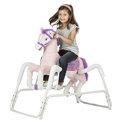 Rockin' Rider Lacey Talking Plush Spring Horse,White Pricepulse