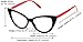 SOOLALA Ladies 52mm Lens Designer Cat Eye Reading Glasses Customized Strengths