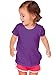 Kavio! Unisex Infants Slub Raw Edge Crew Neck Short Sleeve