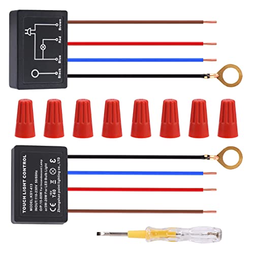 3 Way Touch Sensor Dimmer, 2 Pack Touch Control Modules, Touch lamp