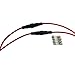 KO Fuse 10 Amp Inline Glass Fuse Holder Set - 18 Gauge Copper Wires + Quick Blow Glass Fuses (1Amp 2Amp 3Amp 5Amp 10Amp) (10 Amp)