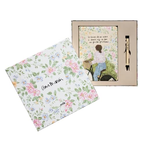 Grupo Erik A5 Notebook With Pen & Gift Box - Ana Marin | Bullet Journal Dotted Note Book, Dotted Notebook A5 Sketchbook | Cute Stationery Gifts, Cute Gifts, Aesthetic Stationery