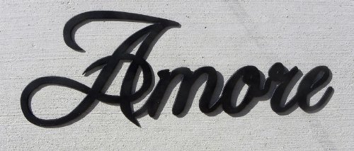 Amore Italian Word For Love Metal Wall Art Home Decor Buy Online