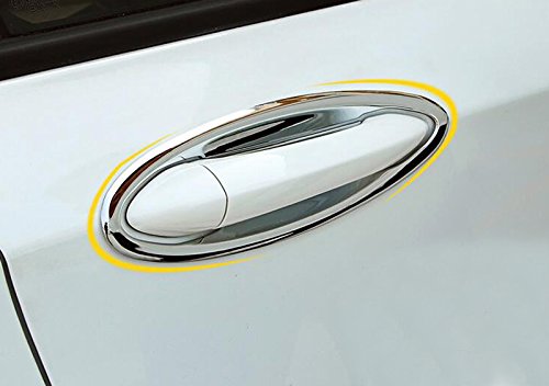 HIGH FLYING 8pcs Side Door Outer Handle Bowls Decorative Trim ABS Chrome For Chevy Chevrolet Cruze 2017 2018