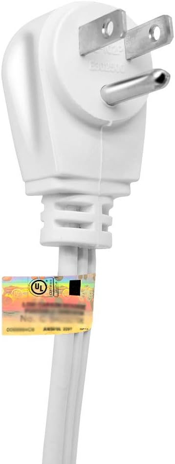 Kasonic 12-Feet 3 Outlet Extension Cord 2 Pack - Triple Wire Grounded Multi Outlet; UL Listed 16/3 SPT-3; 13 Amp - 125V - 1625 Watts (White): Home Audio & Theater