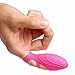 Soft Silicone Powerful Put-On Finger Sleeve Massager Small Size Magic Vibrating Massage Stick (Pink)